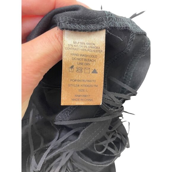 Stella Luce Fringe Halter Top Festival Western Boho L - Picture 9 of 9